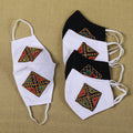  Kutchi Embroidery Patch Cotton 2 Layer Face Cover 