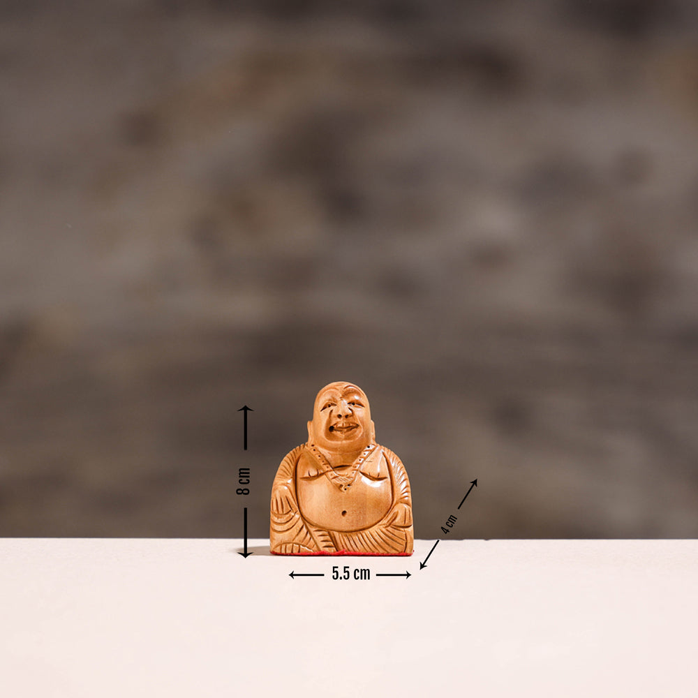  Lord Ganesha - Handcarved Kadam Wood Sculpture 