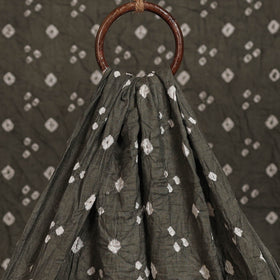 Lava grey kutch tie-dye mul cotton bandhani fabric 01