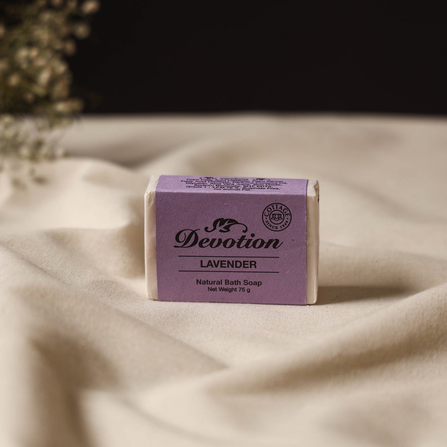 Lavender - sri aurobindo ashram devotion soap (75gm) 05