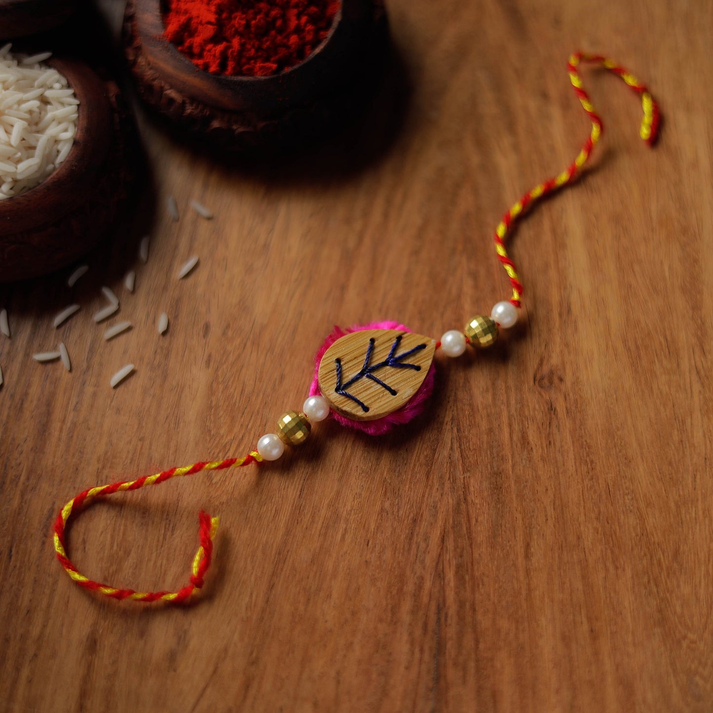  Handmade Bamboo Craft Beadwork Rakhi by Baansuli 33 