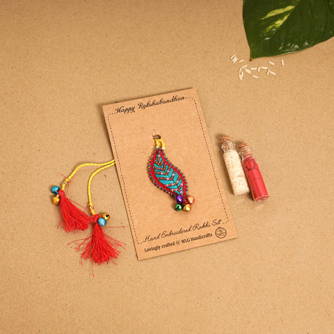  Leaf Ornament - Handmade Felt Lumba Rakhi