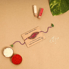  Leaf Ornament - Handmade Felt Rakhi 