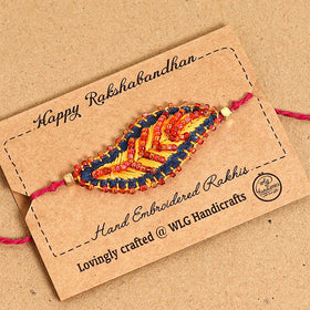  Leaf Ornament - Handmade Felt Rakhi 