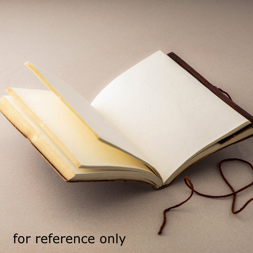  Leather Cover Handmade Paper Classic Notebook 