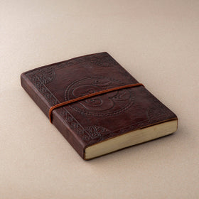  Leather Cover Handmade Paper Classic Notebook 