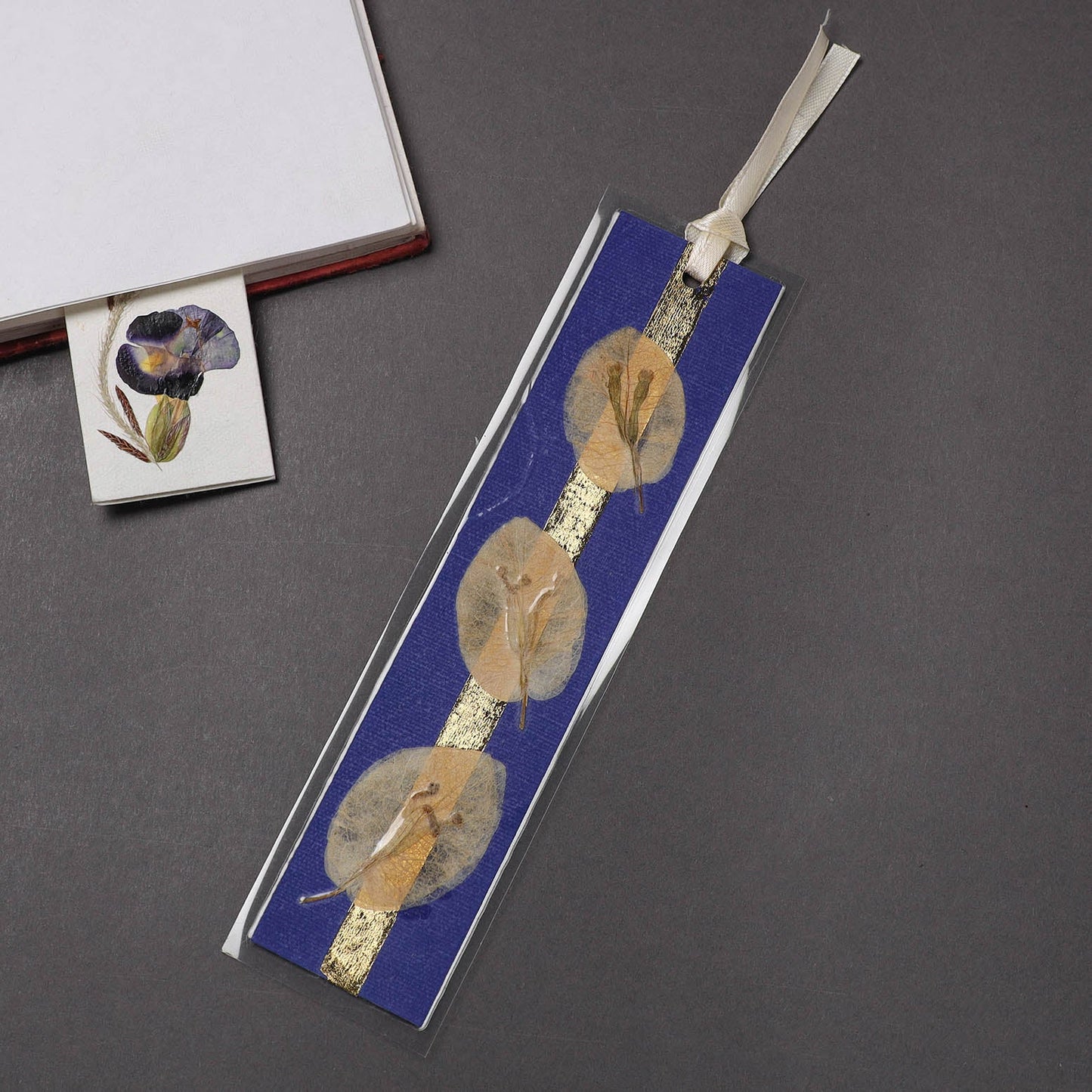 Buy Leaves Art Handmade Paper Bookmark 