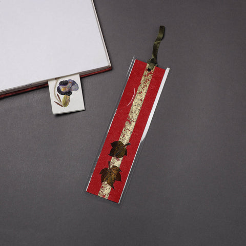 Buy Leaves Art Handmade Paper Bookmark 
