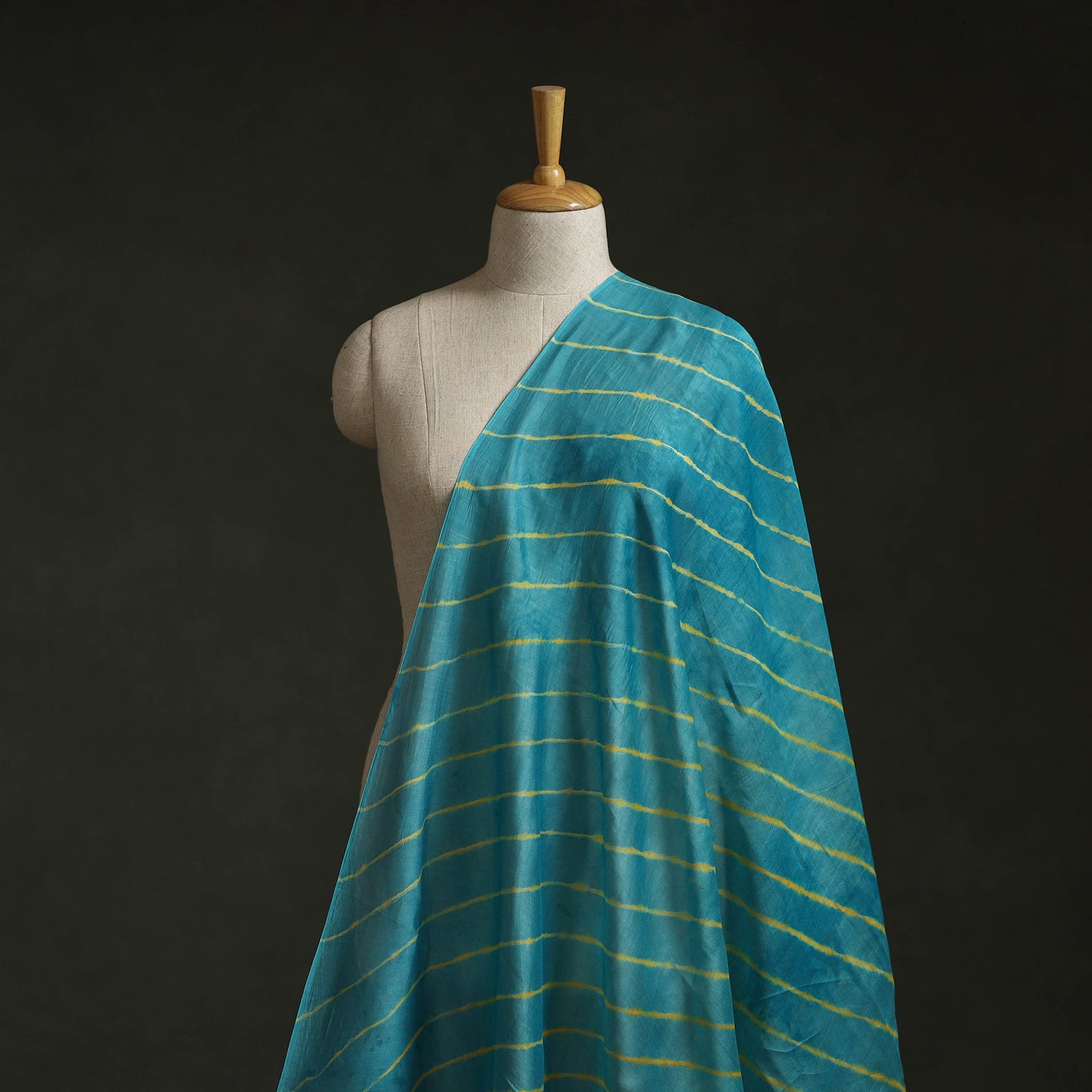 Leheriya tie-dye chanderi silk fabric 03 - handcrafted