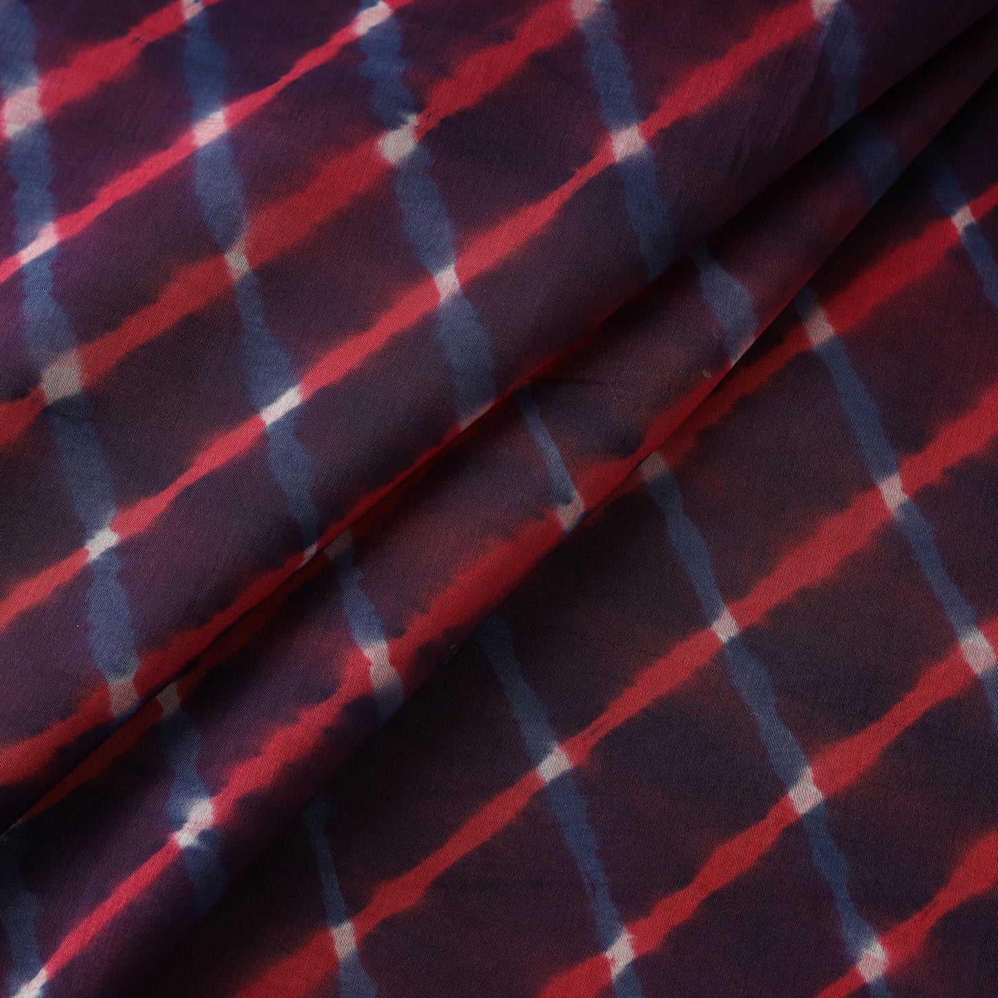 Leheriya tie-dye chanderi silk fabric 08 - handcrafted