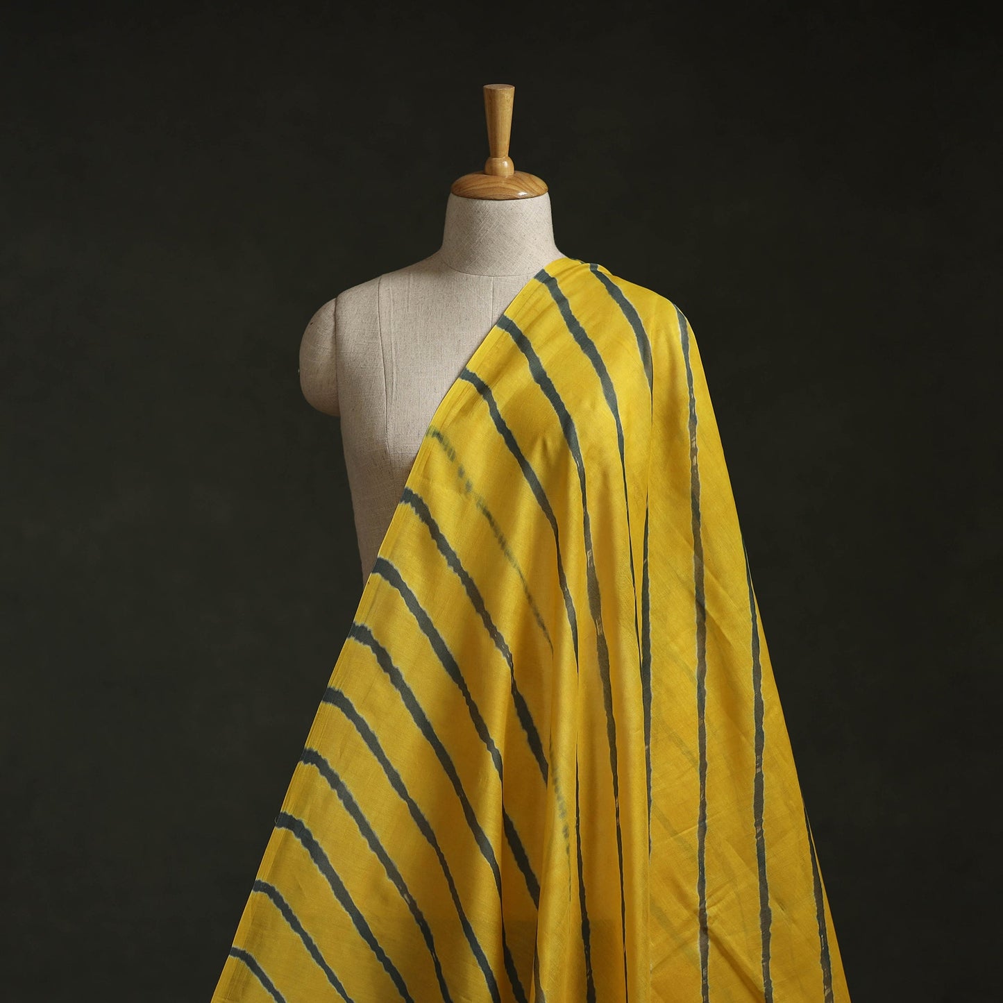 Leheriya tie-dye chanderi silk fabric 09 - handcrafted