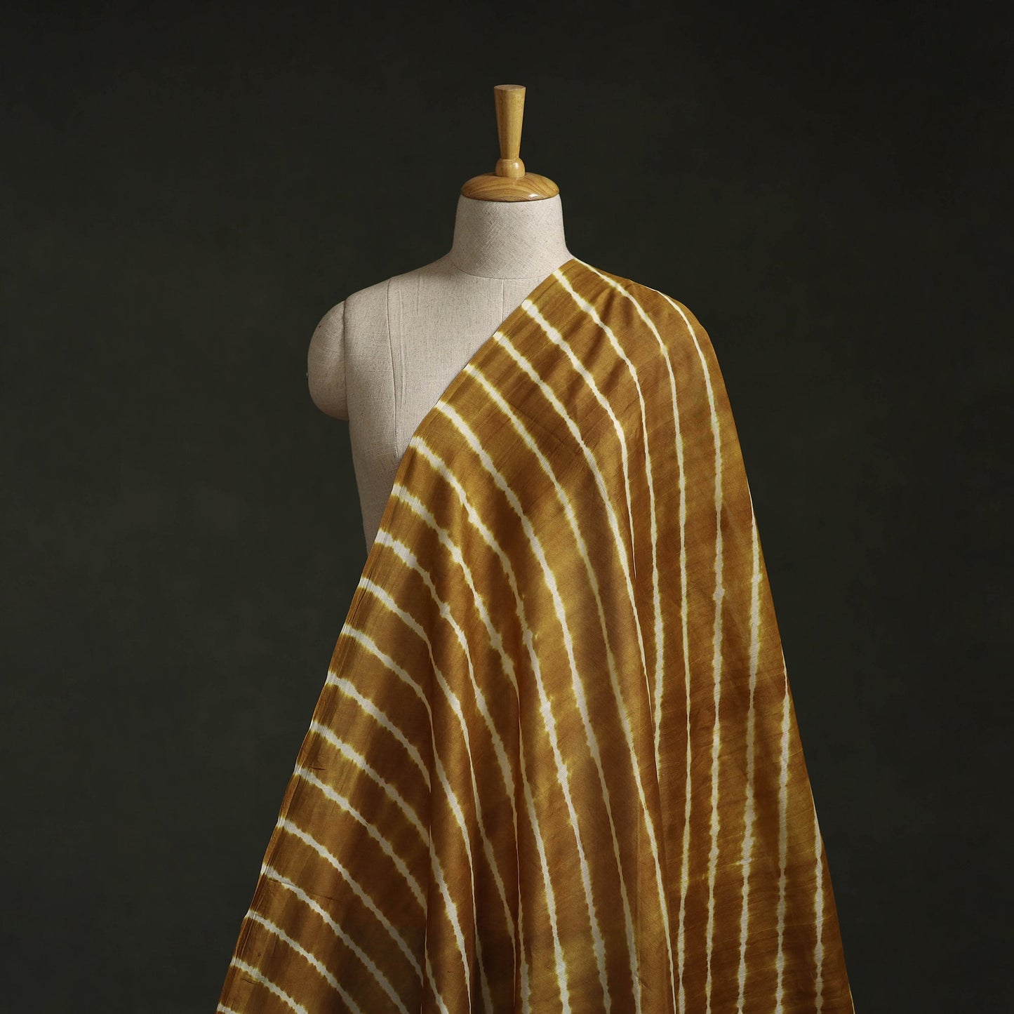 Leheriya tie-dye chanderi silk fabric 10 - handcrafted