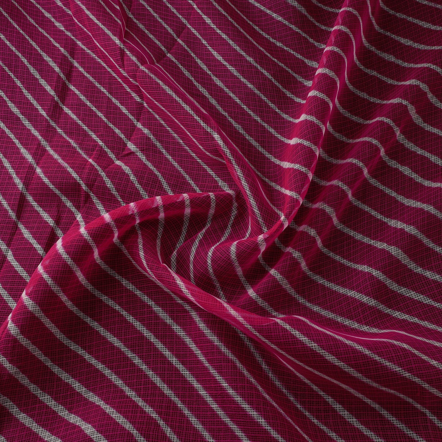 Leheriya tie-dye kota doria cotton fabric 22 - handcrafted