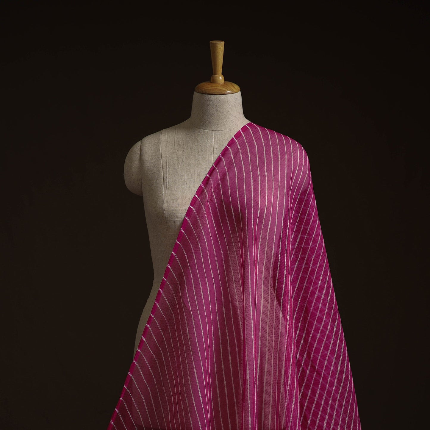 Leheriya tie-dye kota doria cotton fabric 22 - handcrafted