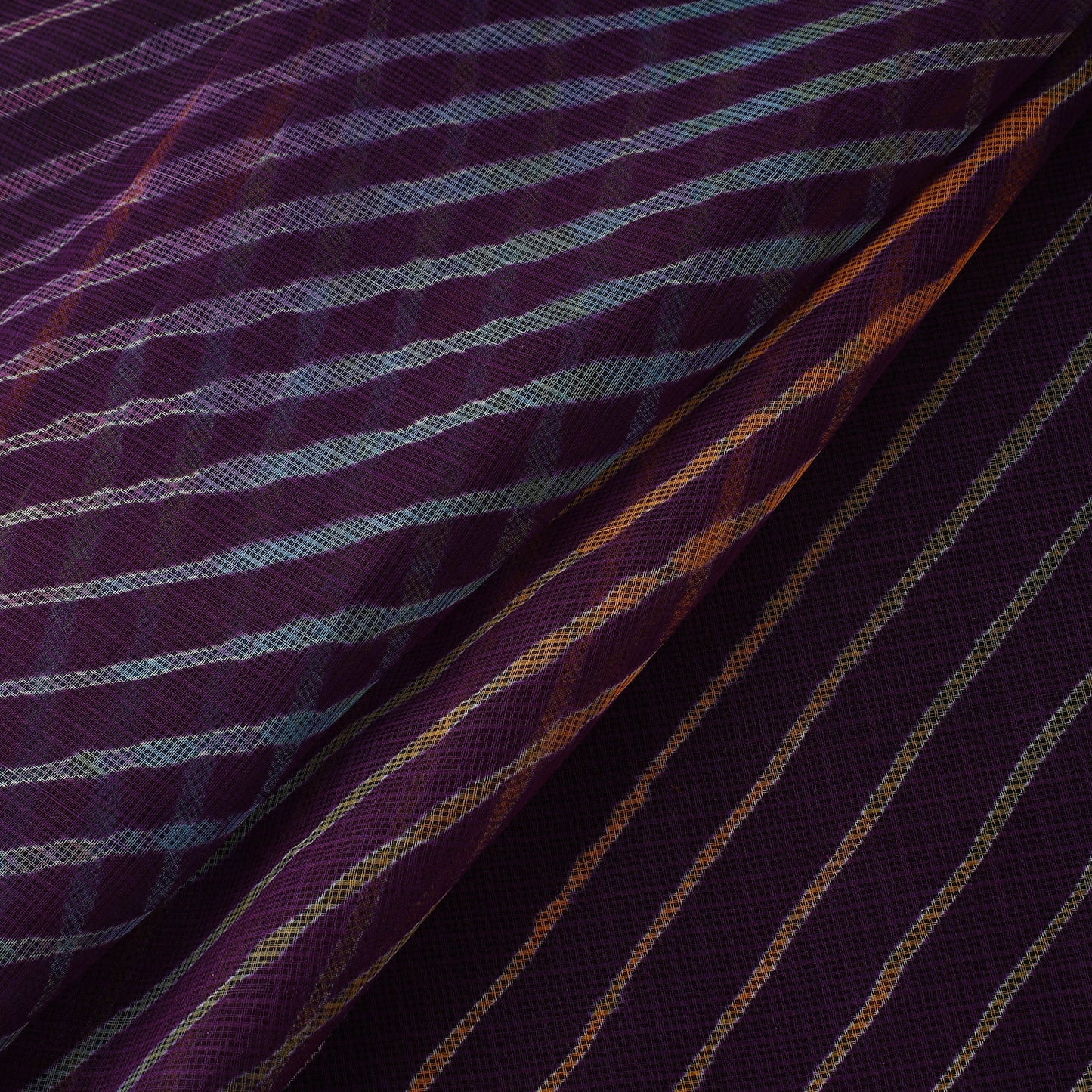 Leheriya tie-dye kota doria cotton fabric 25 - handcrafted