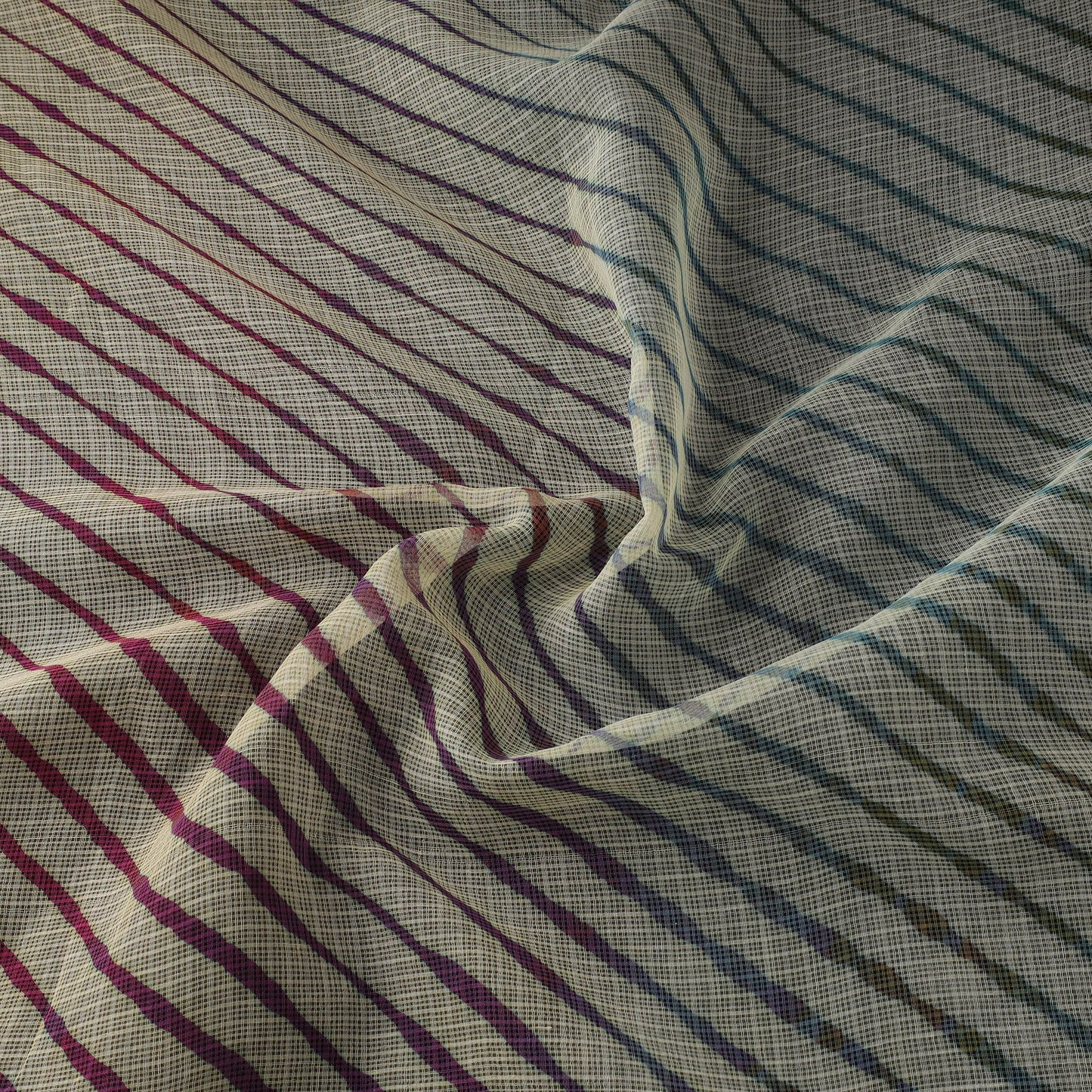 Leheriya tie-dye kota doria cotton fabric 26 - handcrafted