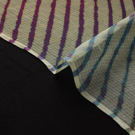 Leheriya tie-dye kota doria cotton fabric 26 - handcrafted