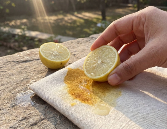 Lemon for Turmeric Stains