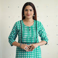 Buy Akola Hand Block Printed Cotton Pintuck Kurta Online at iTokri.com