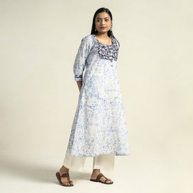  Kutch Batik Printed Cotton Straight Kurta for Women