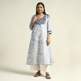  Kutch Batik Printed Cotton Straight Kurta for Women