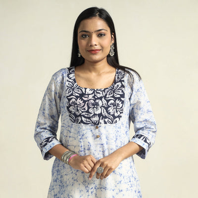  Kutch Batik Printed Cotton Straight Kurta for Women