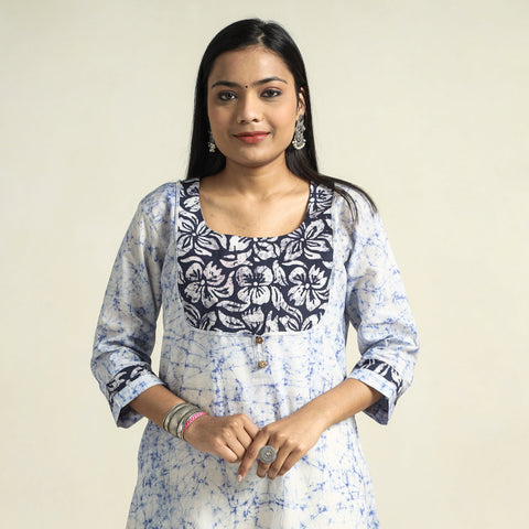  Kutch Batik Printed Cotton Straight Kurta for Women