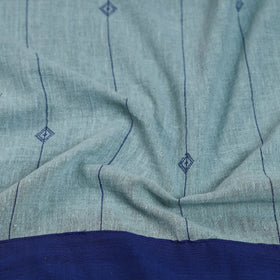 Light blue - organic kala cotton handloom blouse piece 20