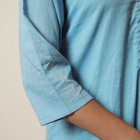  Plain Cotton Long Straight Kurta 05 