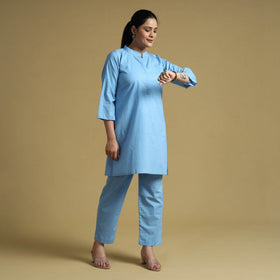  Plain Dyed Cotton Co-Ord Set 