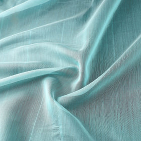 Buy Light Blue Traditional Handloom Chanderi Silk Cotton Fabric