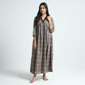 Buy Nandana Hand Block Printed Cotton Dress l iTokri.com