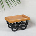 Light Brown Serving Cart - Handcrafted with MDF Wood 