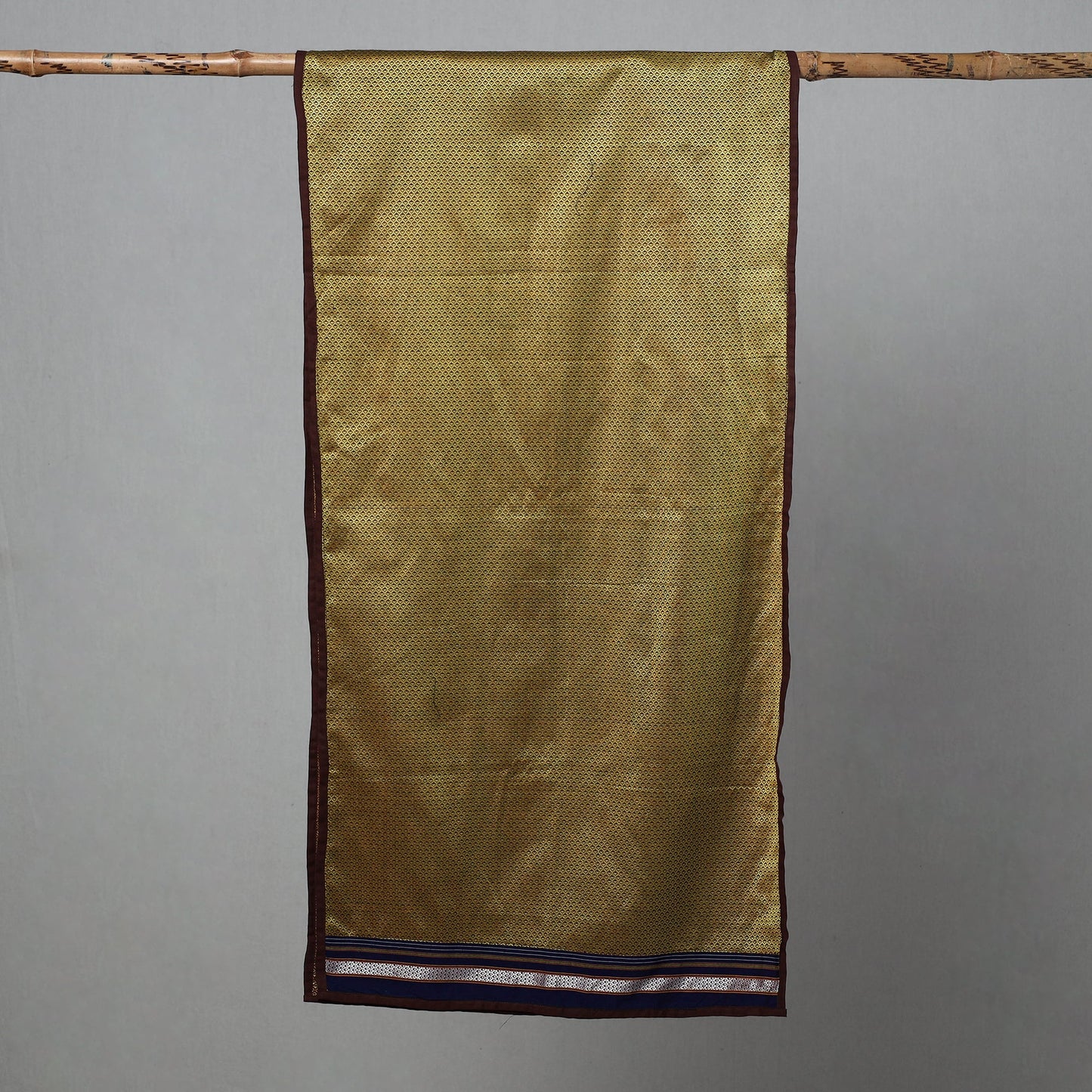 Light green - cotton khun weave stole 05 - handcrafted