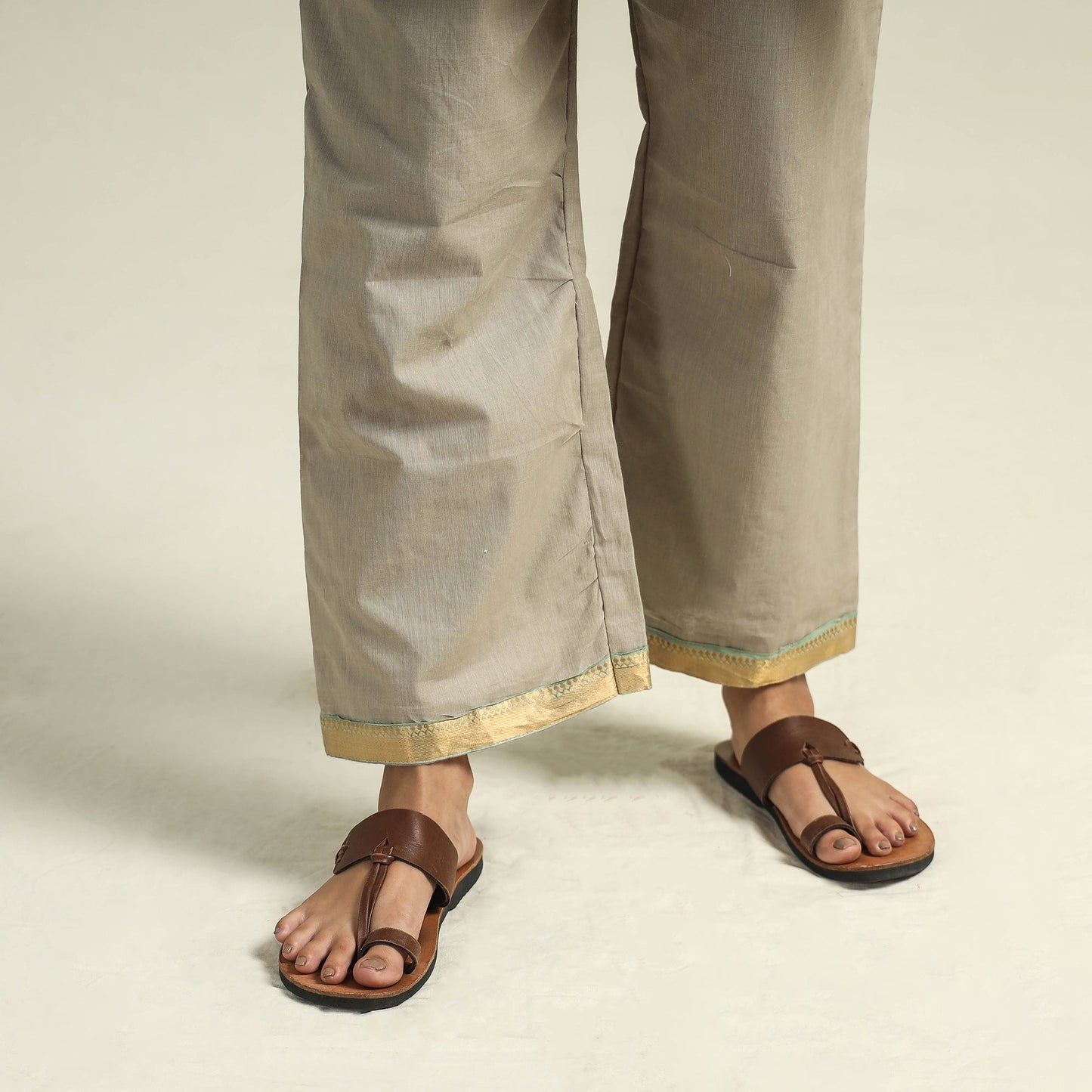  Mangalagiri Kurta with Palazzo & Dupatta Set