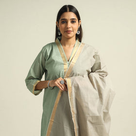  Mangalagiri Kurta with Palazzo & Dupatta Set