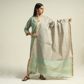  Mangalagiri Kurta with Palazzo & Dupatta Set