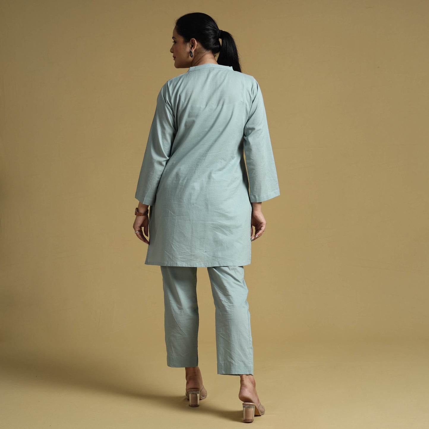  Plain Dyed Cotton Co-Ord Set 