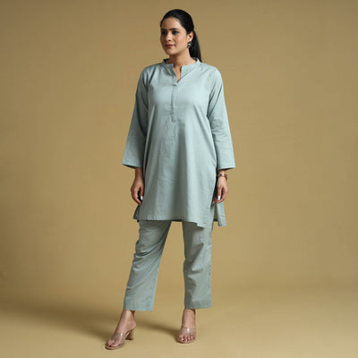  Plain Dyed Cotton Co-Ord Set 