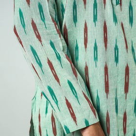Buy Pochampally Ikat weave Cotton Men's Short Kurta Online at iTokri.com
