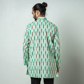 Buy Pochampally Ikat weave Cotton Men's Short Kurta Online at iTokri.com