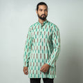 Buy Pochampally Ikat weave Cotton Men's Short Kurta Online at iTokri.com