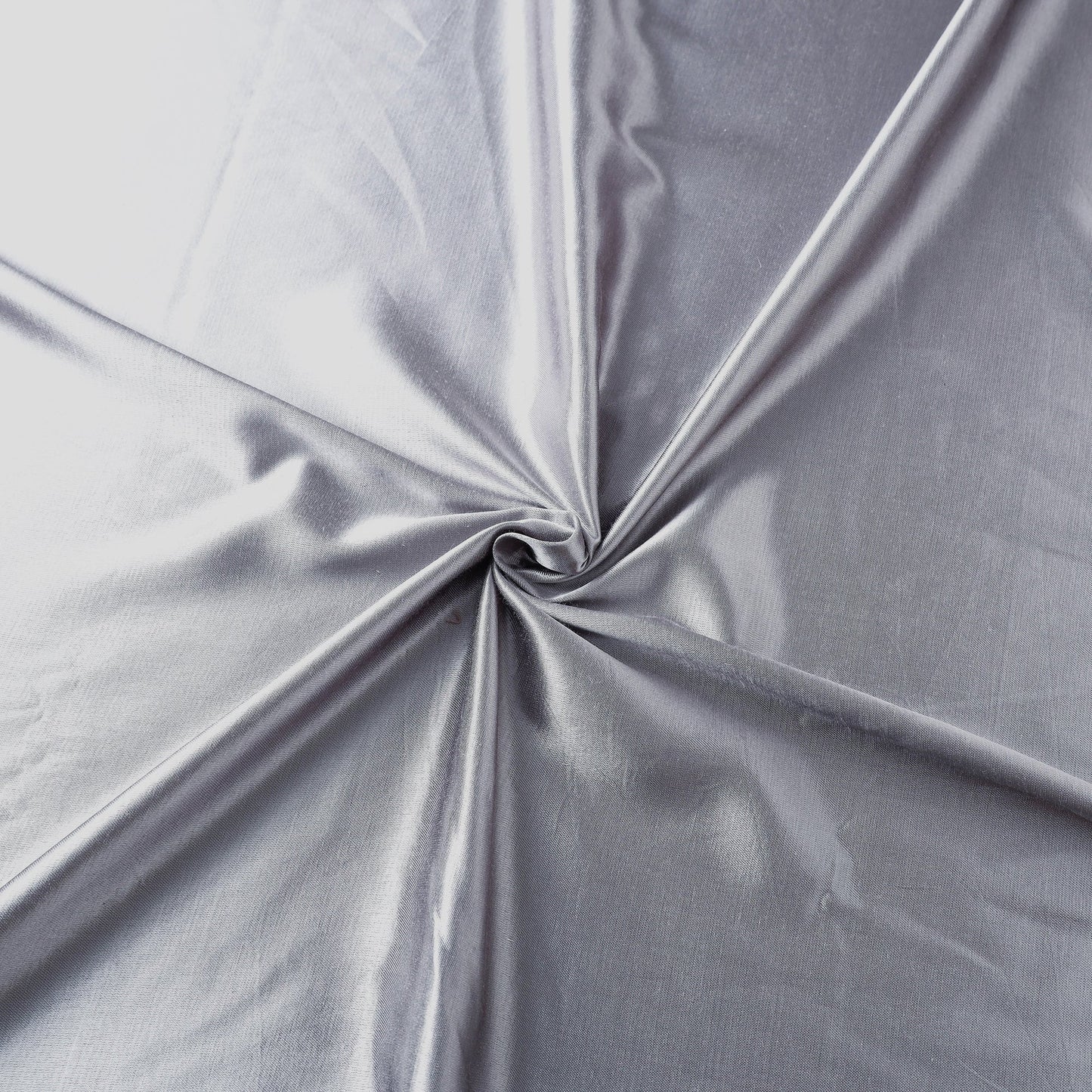 Light Grey - Mashru Silk Plain Dyed Fabric (Width - 46 in)