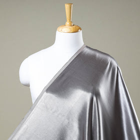 Light Grey - Mashru Silk Plain Dyed Fabric (Width - 46 in)