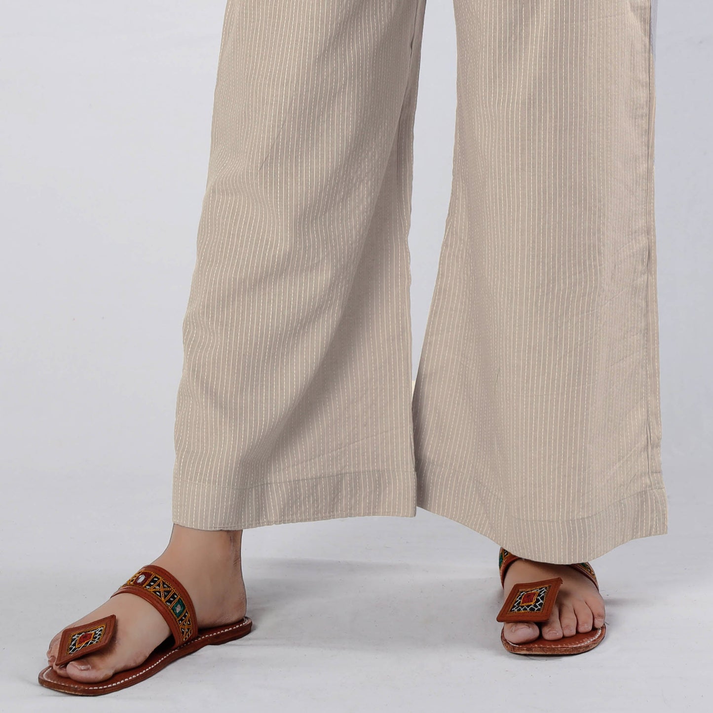  Running Stitch Cotton Palazzo by iTokri Casuals 