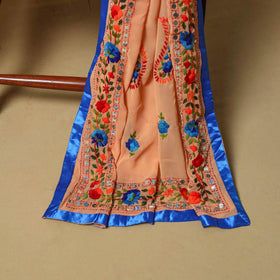 Light orange - ranihati chapa work hand embroidery
