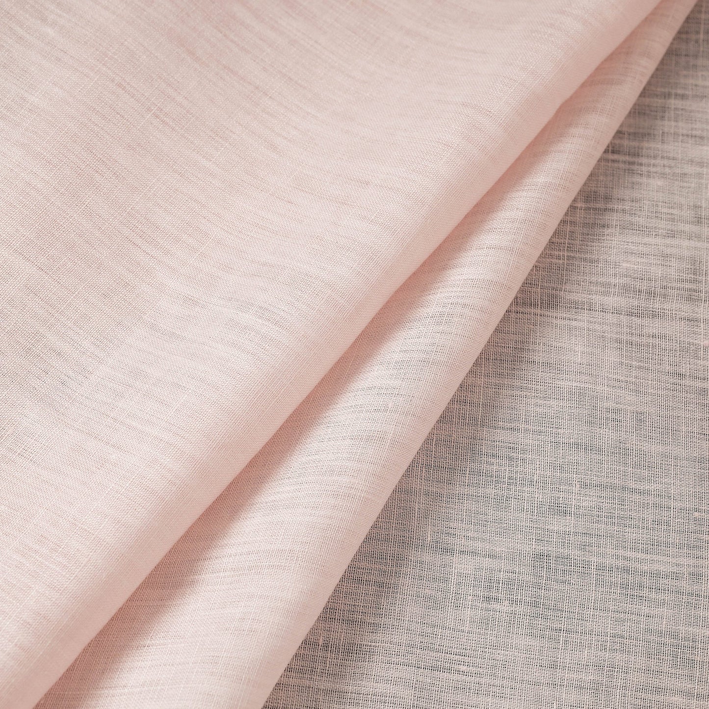 Light Pink Bhagalpuri Handloom Pure Linen Fabric 