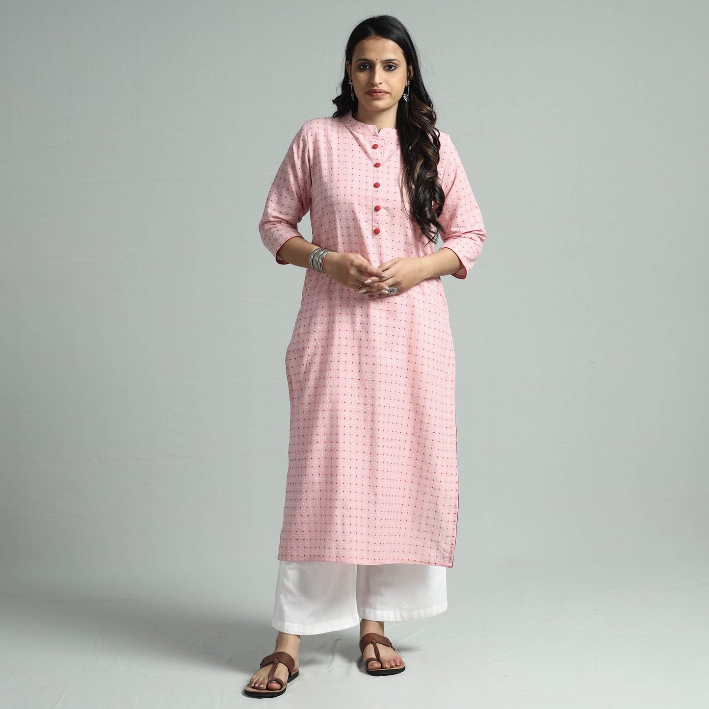 jacquard kurta