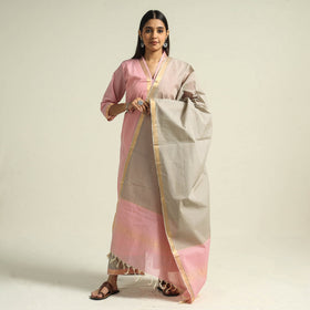 Mangalagiri Kurta with Palazzo & Dupatta Set
