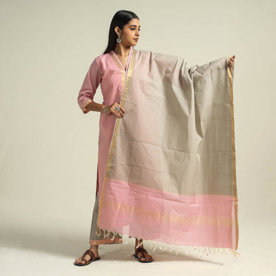 Mangalagiri Kurta with Palazzo & Dupatta Set
